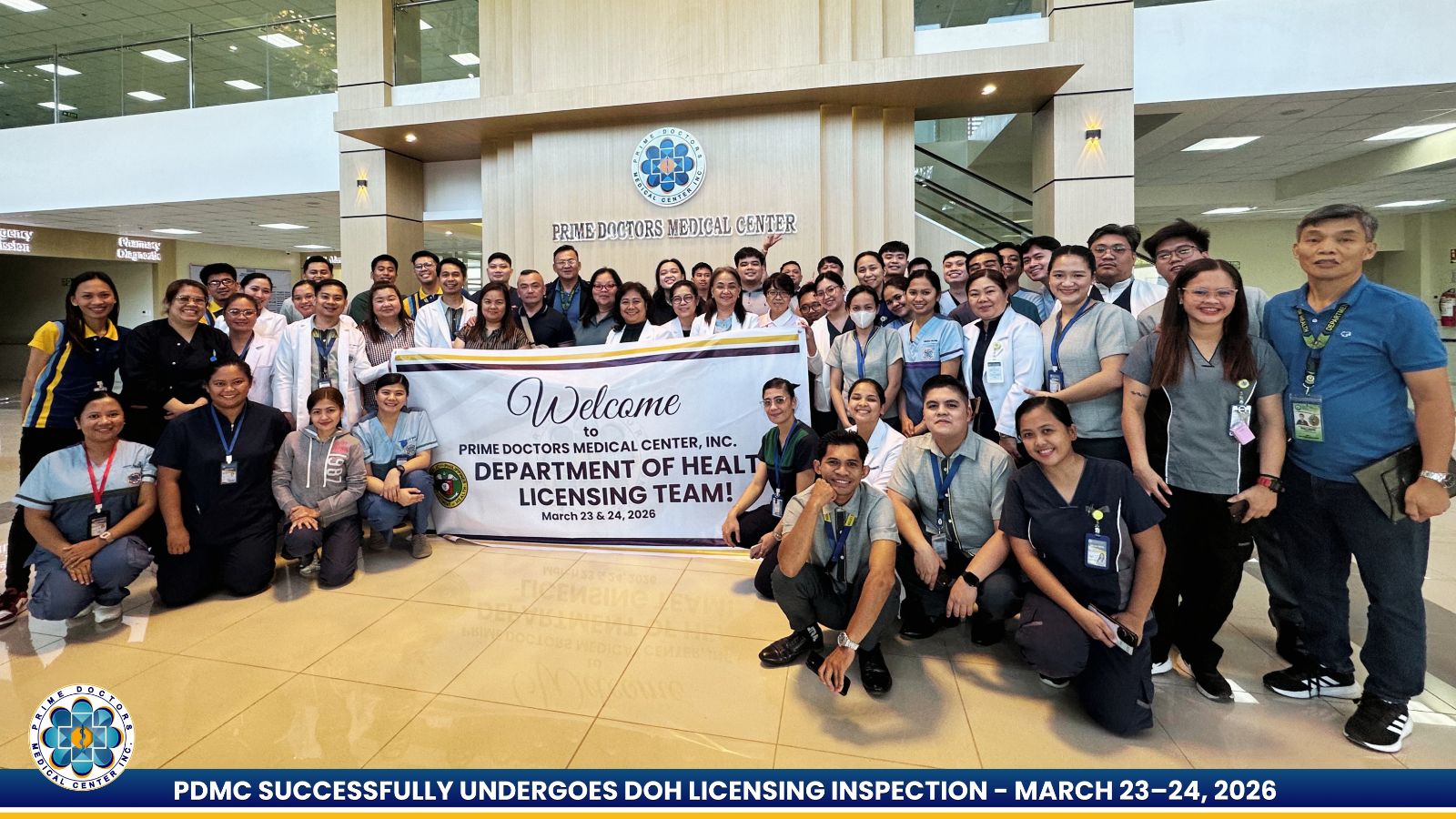 PRIME DOCTORS MEDICAL CENTER, INC. SUCCESSFULLY UNDERGOES DOH LICENSING INSPECTION